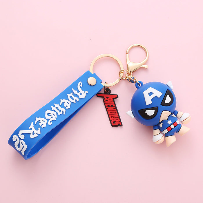 Wholesale Cute Cartoon Soft Rubber Doll Keychain JDC-KC-BoYue009