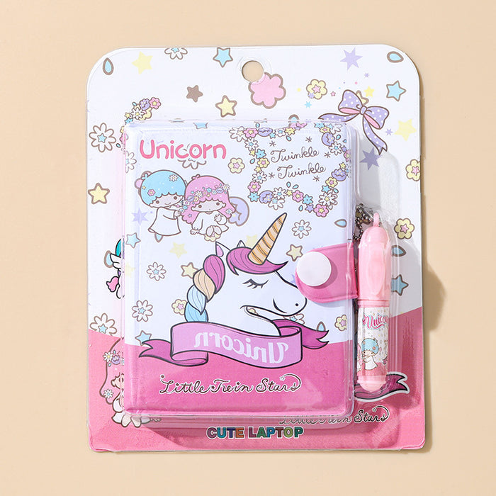 Wholesale Cartoon Creative Pen Notebook Student Cute Portable Pocket Book Children's Fun Vit Small Book Batch