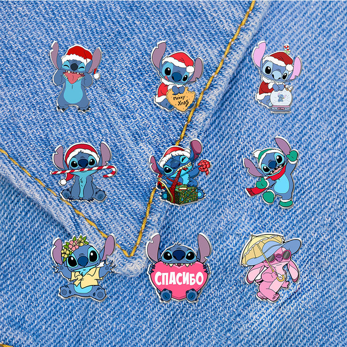 Wholesale Christmas cartoon  brooch cute  pin acrylic badge