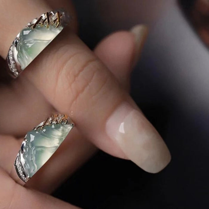 Wholesale New exquisite, light luxury, versatile couple's ring with fashionable design