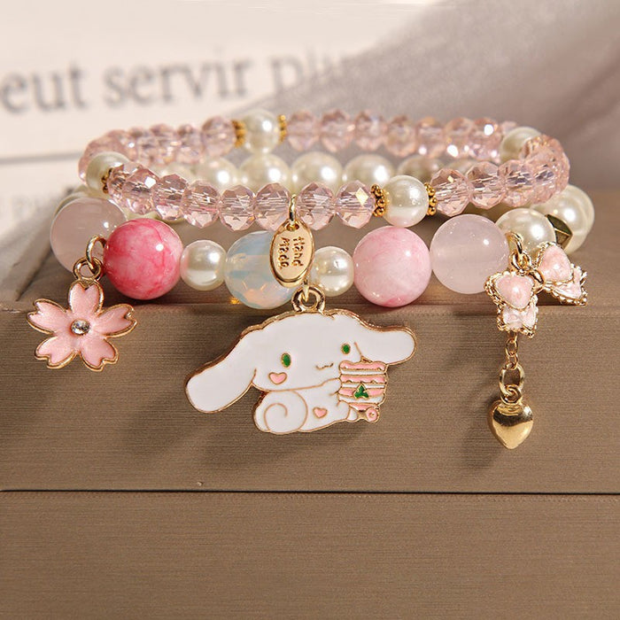 Wholesale Crystal Pearl Bracelet, Cute Cartoon Beads for Women