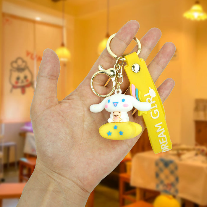 Wholesale Rubber Cartoon Doll Keychain JDC-KC-Yexiang018