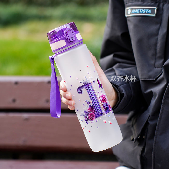 Wholesale Simple letter water bottle