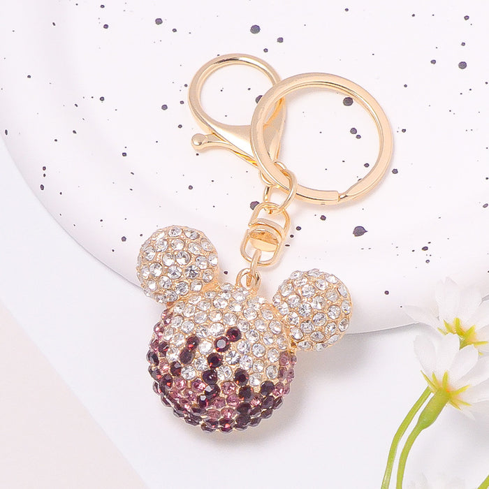 Wholesale Cartoon Rhinestone Metal Keychain