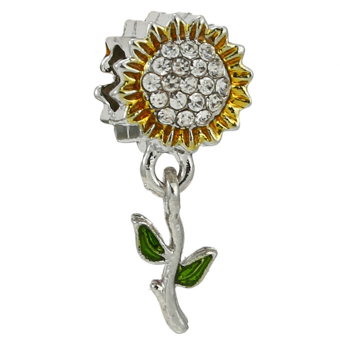 Wholesale Crystal Sunflower Mermaid Pendant Bracelet Accessories JDC-CS-Liyao003