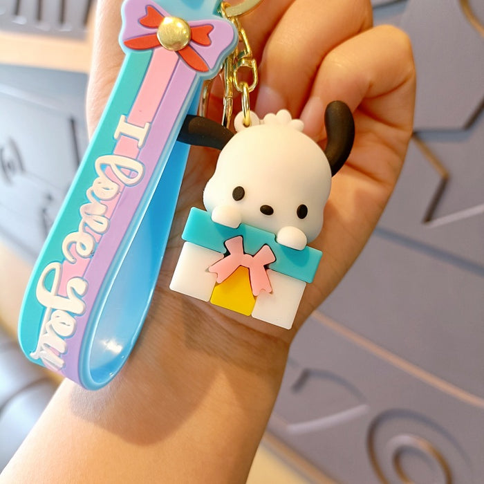 Wholesale Cartoon Silicone Doll Keychain JDC-KC-MingT173