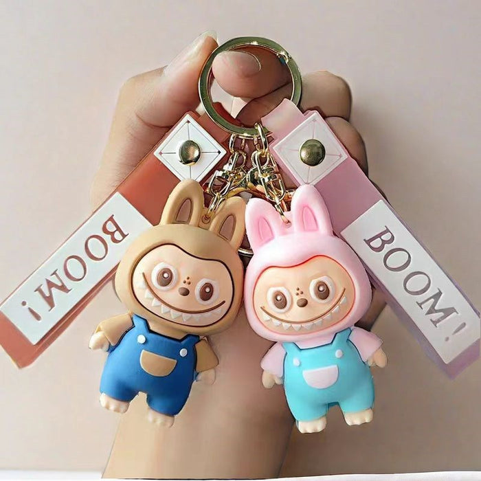 Wholesale Cartoon keychain pendant silicone three-dimensional cute keychain