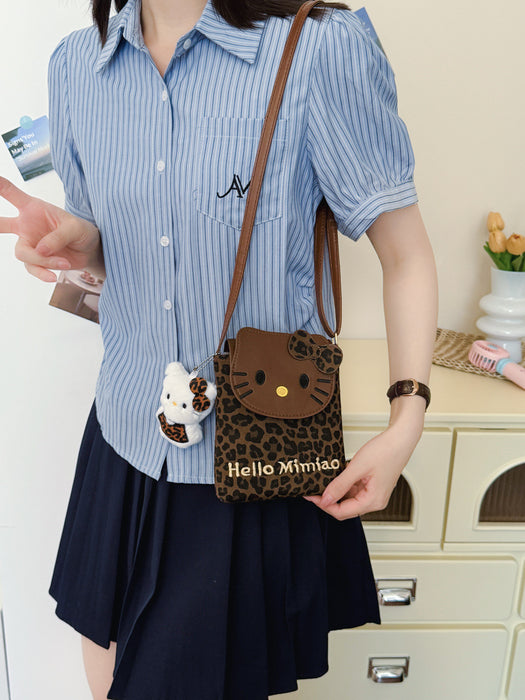 Wholesale Leopard Print PU Phone Shoulder Bag Accessory