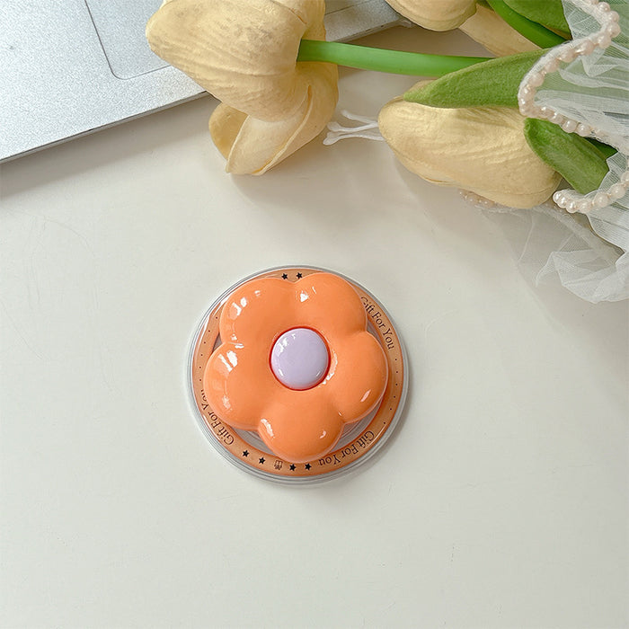 Wholesale Solid color HyunA flower phone Grips