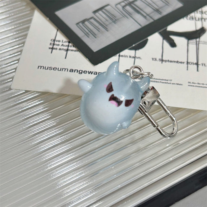 Wholesale  Glow in the Dark Resin Ghost Keychain Spooky Bag Charm MOQ≥2