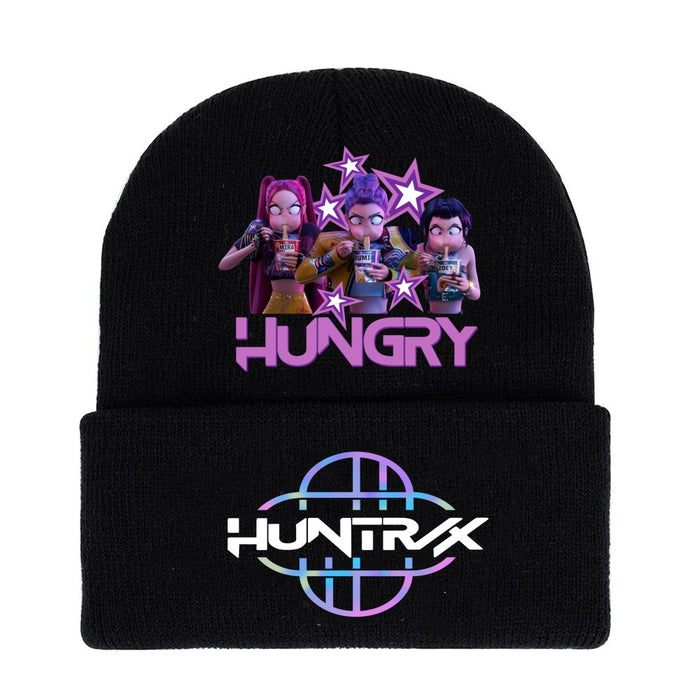 Wholesale Kpop Cartoon Knit Hat Solid Color Wool Hat
