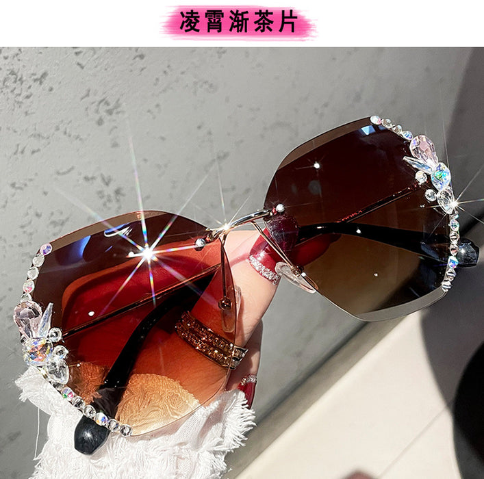 Wholesale Rhinestone UV Protection PC Sunglasses JDC-SG-MNY004