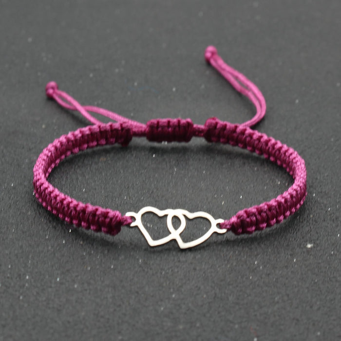 Wholesale Stainless Steel Bracelet Hand Woven Adjustable Red String Bracelet