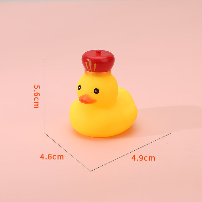 Wholesale Christmas Antlers Small Yellow Duck