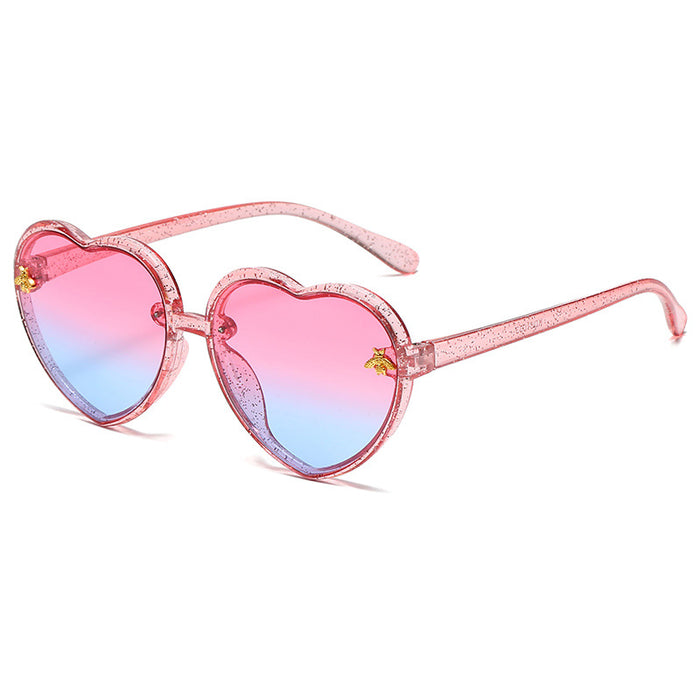 Wholesale Children's Love Anti-UV PC Sunglasses JDC-SG-XIa089