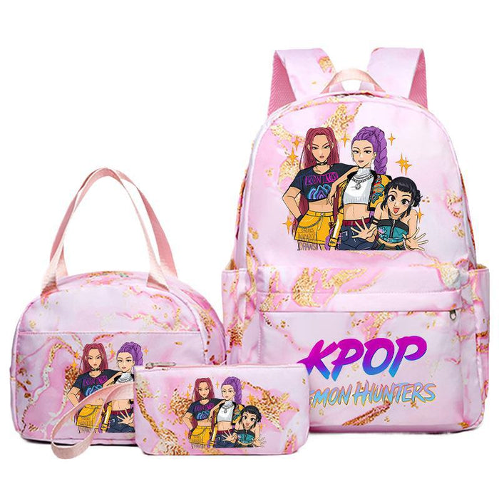 Wholesale KPOP Backpack,  Lunch Bag,  Pencil Case Set,  Student Anime Fashion School Bag,  Pencil Box,  Bento