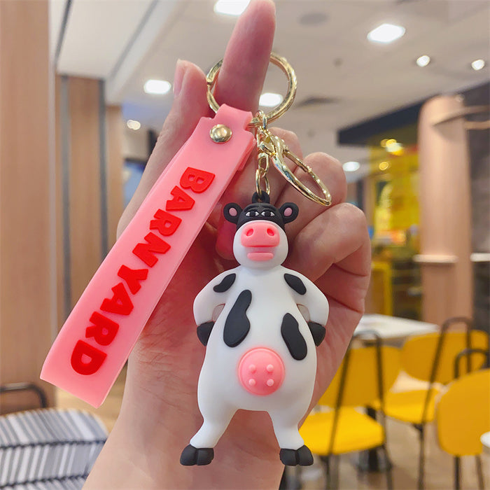 Wholesale Cartoon Crazy Farm Keychain
