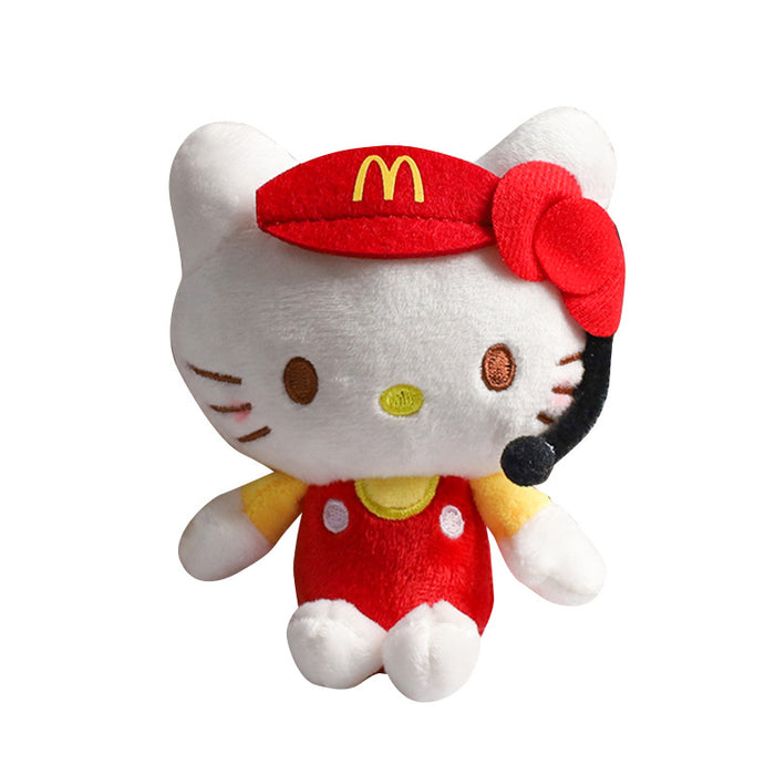 Wholesale Schoolbag Pendant Doll Cute  Cat Plush Doll Pendant Keychain