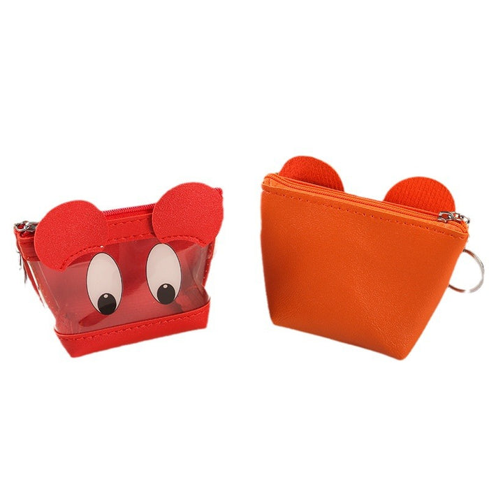 Wholesale Big Eyes Cute Coin Purse Mini Student Coin Bag Card Bag Transparent Coin Purse Key Bag