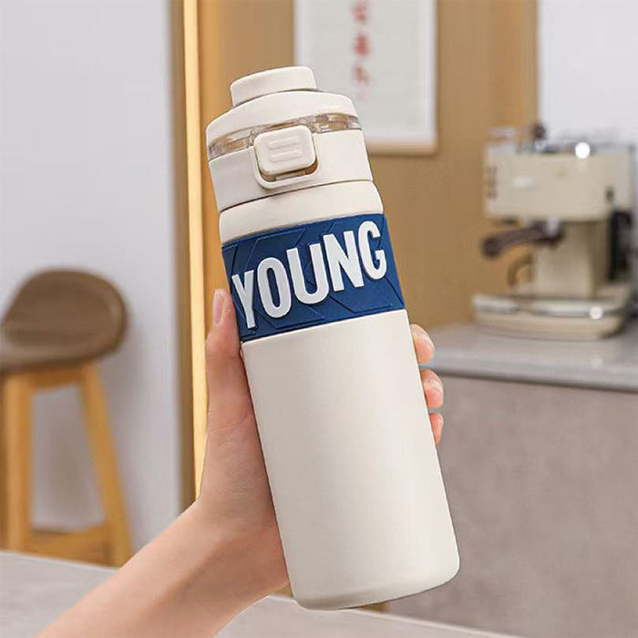 Wholesale Capybara Thermos Cup Stainless Steel Double Drinking Cup Cartoon Cute Girls Straw Cup