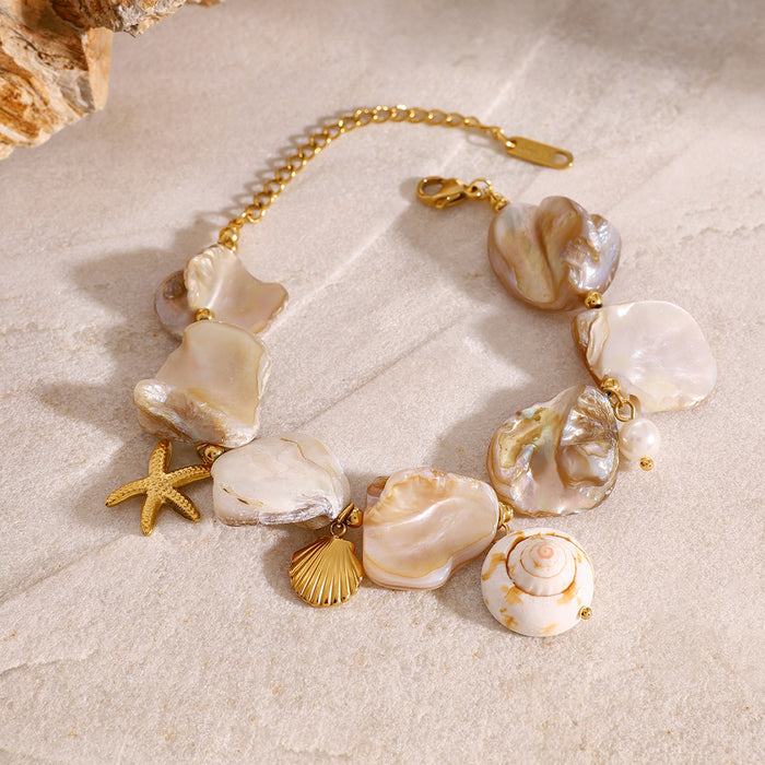 Wholesale Stainless steel shell necklace bracelet jewelry