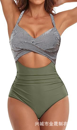 Wholesale Jumpsuit sexy women's swimsuit backless tight cross tie bikini