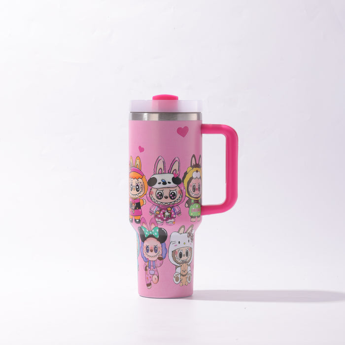 Wholesale 40oz Stainless Steel Tumbler with Handle and Straw Chic Drinkware MOQ≥2