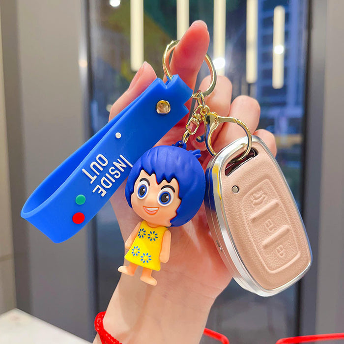 Wholesale Cute keychain car ornament cartoon figurine student backpack