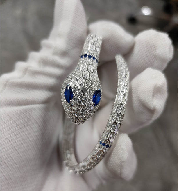 Wholesale gold plated open snake bracelet