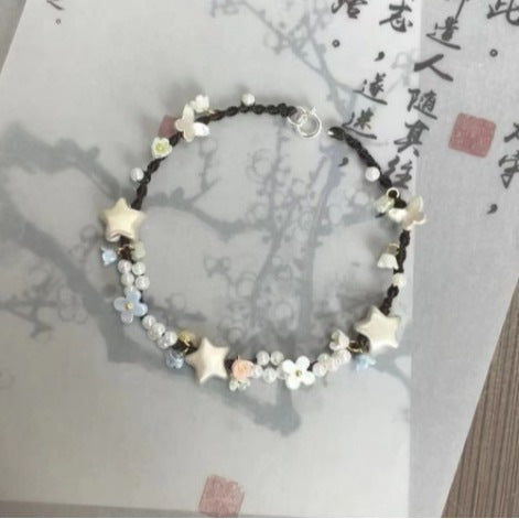 Wholesale Butterfly Weaving Hand Rope Simple Pearl Bracelet Personalized Versatile Handpiece