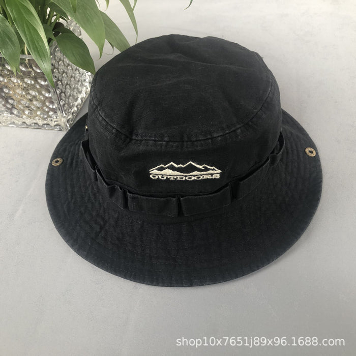 Wholesale Outdoor camping, hiking, new bike riding, windproof, sunshade, sun protection, fisherman hat, casual breathable basin hat