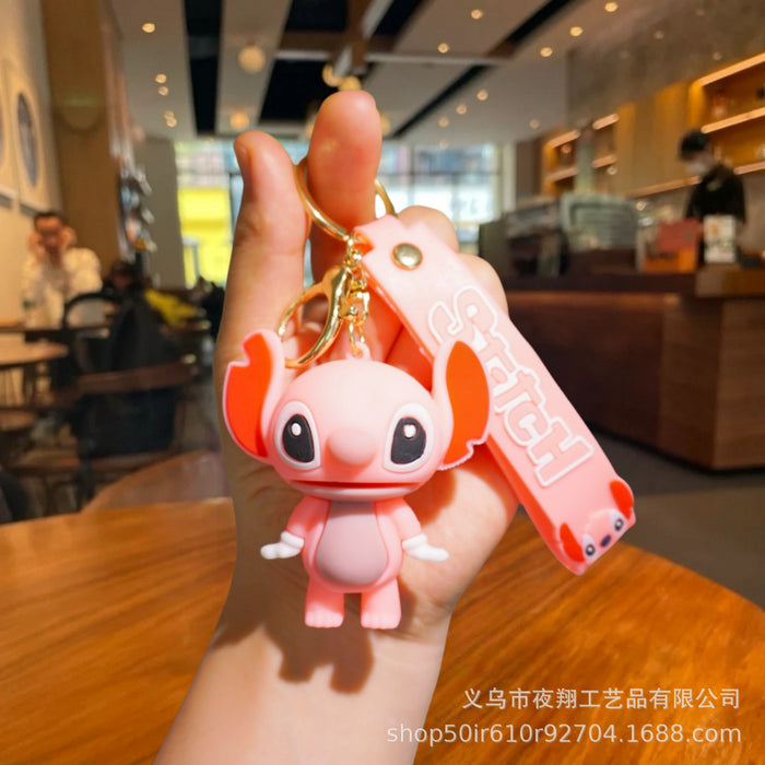 Wholesale Cute Cartoon Flocked Doll Keychain