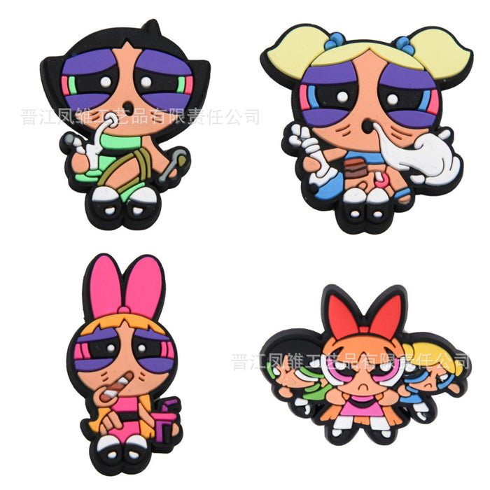 Wholesale 50pcs Cute cartoon Shoes Charms
