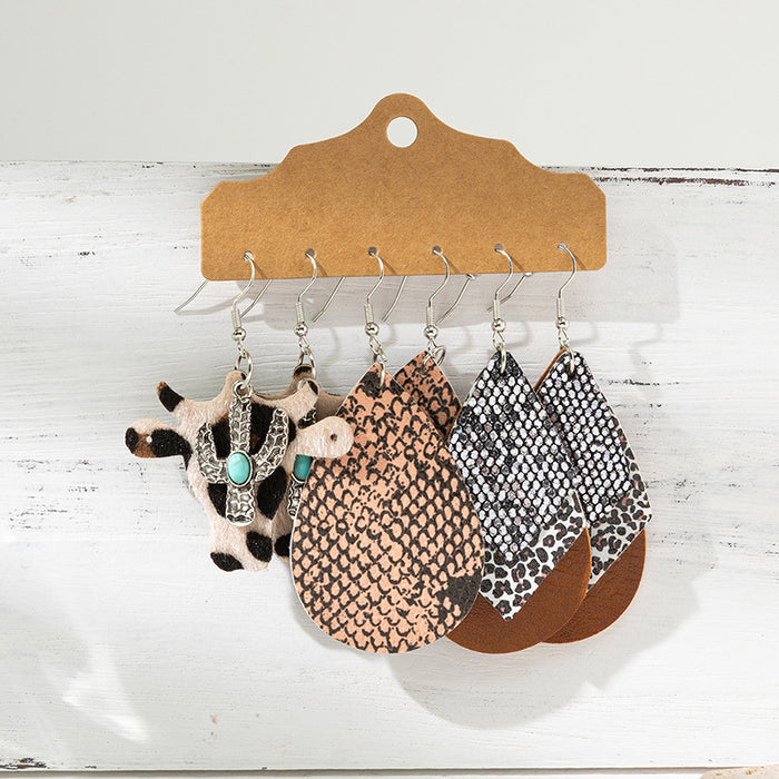 Wholesale Vintage turquoise design earring set