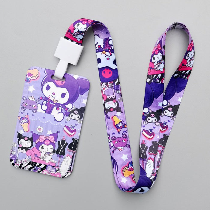 Wholesale Cartoon Style Plastic Card Holder With Neck Strap For Everyday Campus Use Stylish Gift