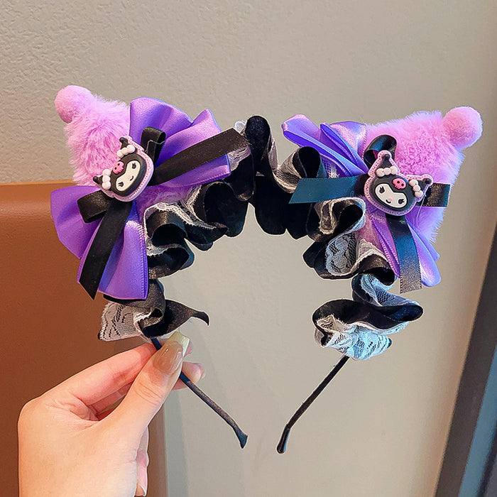 Wholesale Cartoon Cute Plush Cat Ears Children's Headband JDC-HD-Shuy005