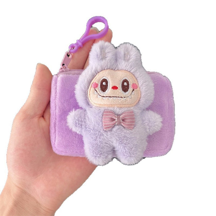 Wholesale Cute plush doll coin purse keychain Handbags