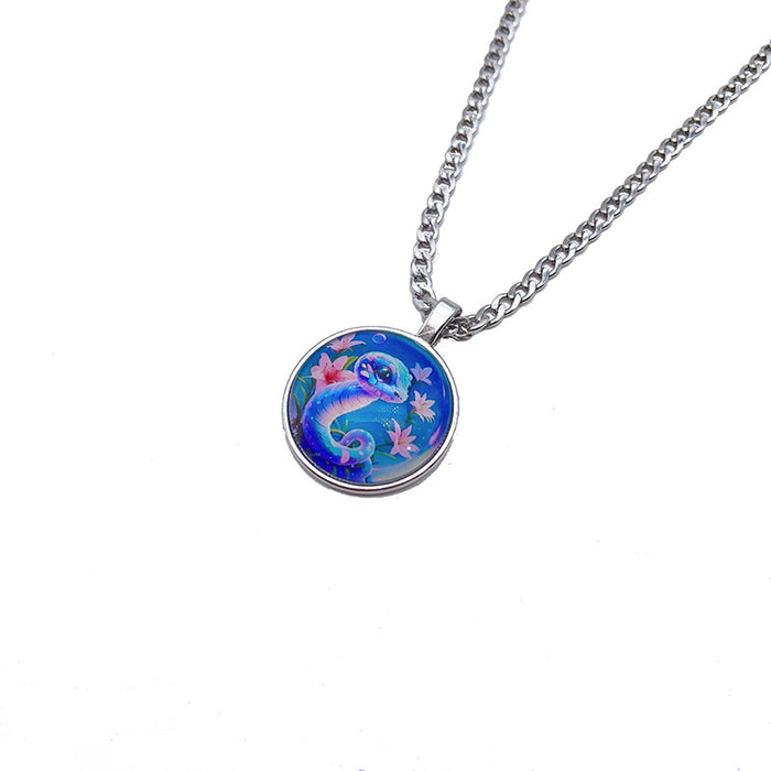 Wholesale Luminous Zodiac Alloy Necklace