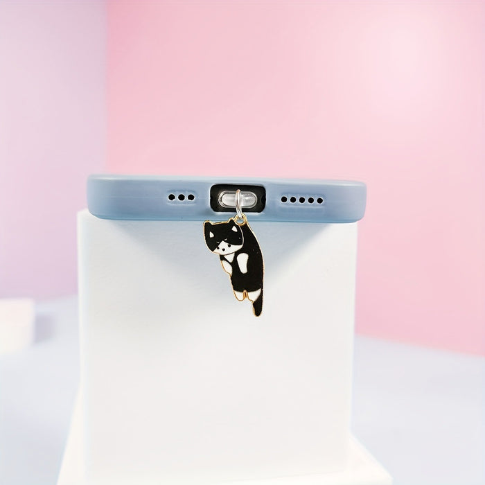 Wholesale Cute printed kitten Mobile Phone Stands charm