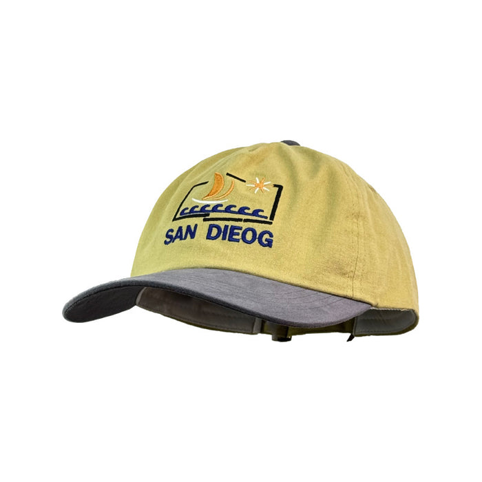 Wholesale Color blocked flat brimmed hat embroidered summer street shading baseball cap duck tongue hat