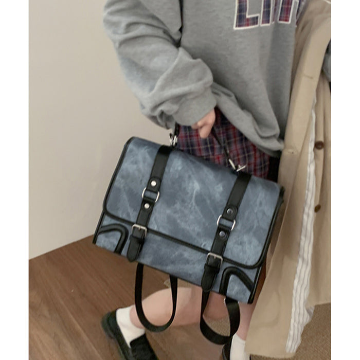 Wholesale Retro backpack, fashionable college style, versatile, large capacity shoulder bag