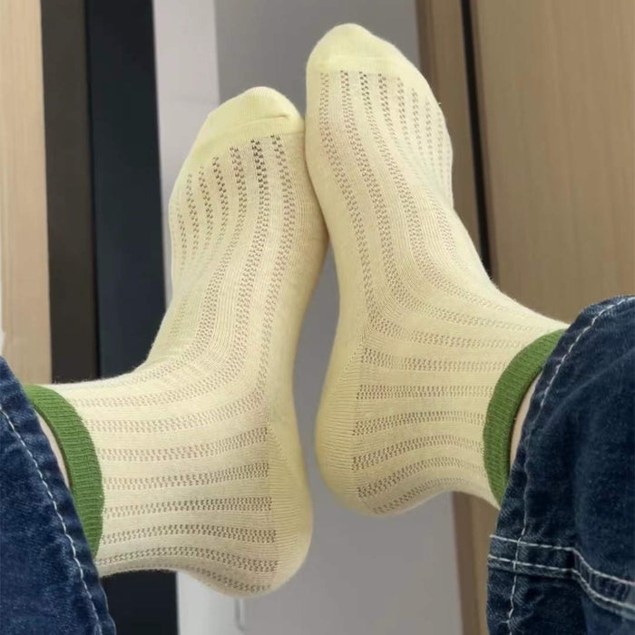 Wholesale Socks made of transparent glass fiber, breathable crystal socks, mesh socks