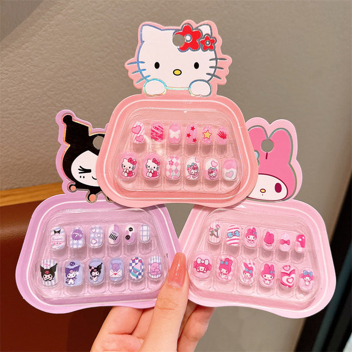 Wholesale Cartoon Sweet Little Girl Cute Nail Stickers