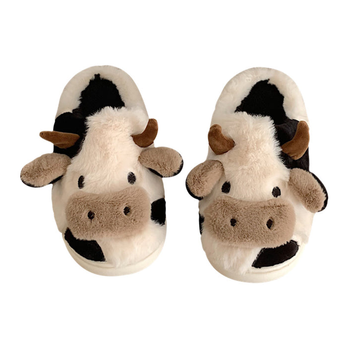 Wholesale Cartoon Cow Baotou Cotton Slippers JDC-SP-RongHe003