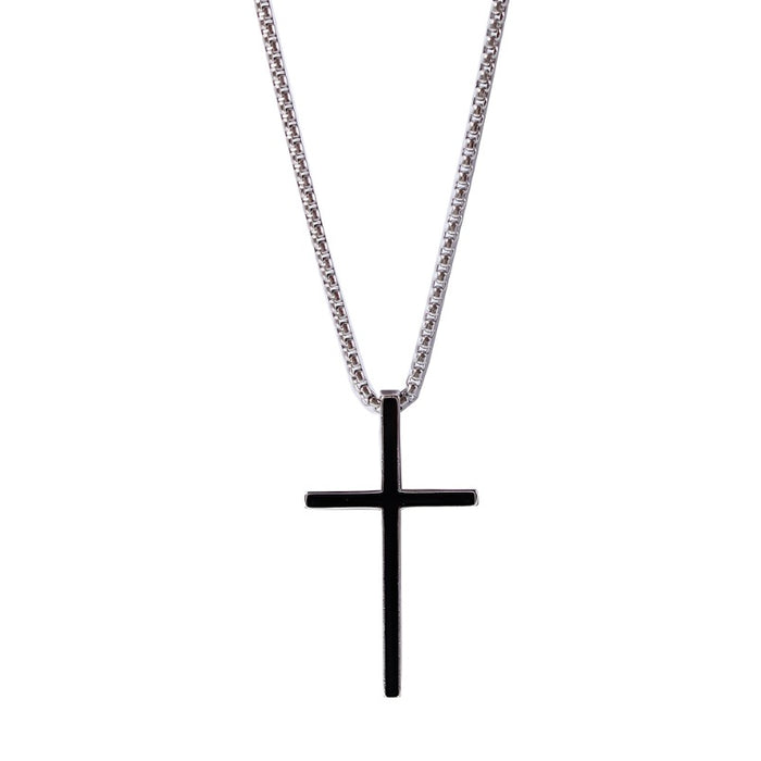 Wholesale Necklace accessories, street stainless steel full diamond cross collarbone chain wholesale