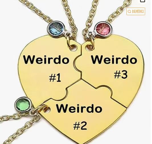 Wholesale Love necklace, steel plated necklace, stainless steel love necklace