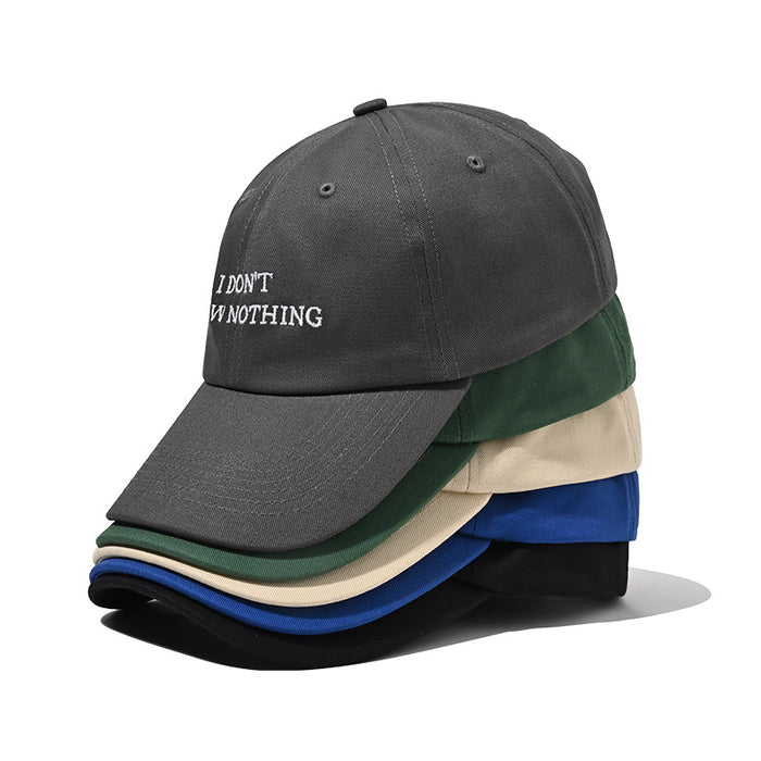 Wholesale Baseball cap embroidered letters duckbill cap soft top sun hat