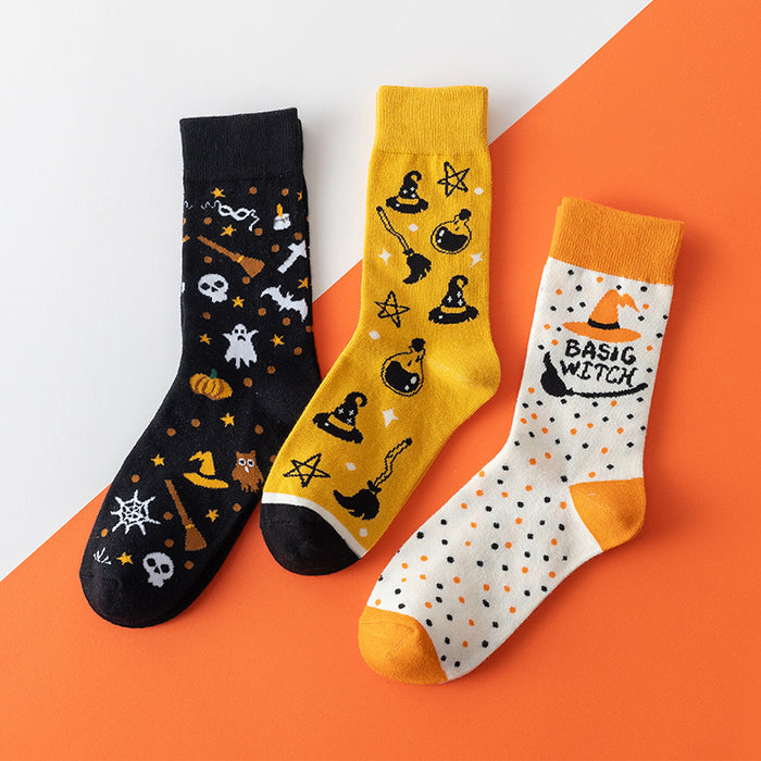 Wholesale Socks, long socks, trendy brand, street festival cartoon pattern, middle tube