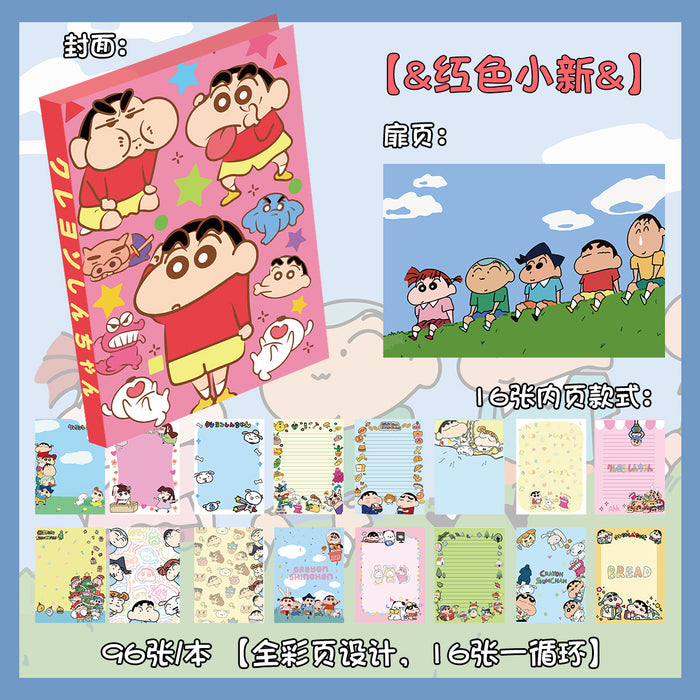 Wholesale 5pcs Cartoon Hand Ledger Cute Animation Journal Color Page Notepad