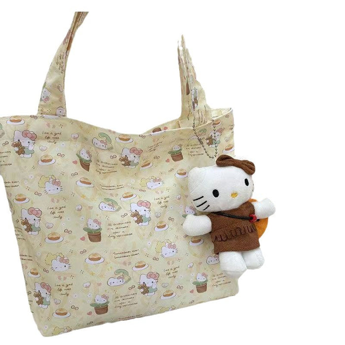 Wholesale Cartoon Handbag High-value Hand-held Canvas Bag Tote Bag Large Capacity Bag